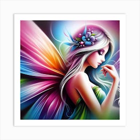 Rainbow Fairy 1 Art Print