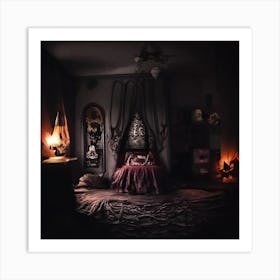 Gothicbedroom Art Print