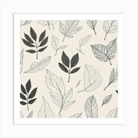 Leaf Pattern 1 Art Print