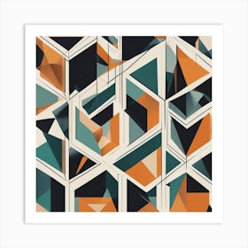 Abstract Geometric Pattern 1 Art Print