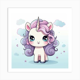 Cute Unicorn 356 Art Print