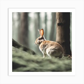 Rabbit In The Forest 133 Art Print