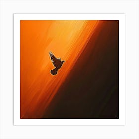 Dove In Flight Art Print