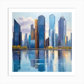 City Skyline Art Print