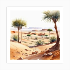 Desert Landscape 127 Art Print