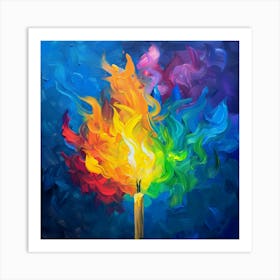 Fire Painting Art Print