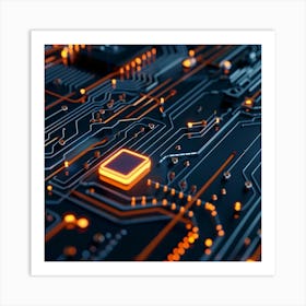 Circuit Board Art Print