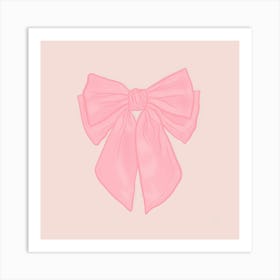 Pink Bow Art Print