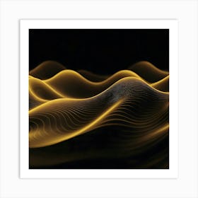 Abstract Wave Pattern 12 Art Print