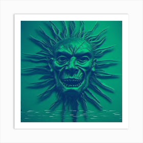 Sun God Metal Wall Art Uk Art Print