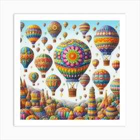 Hot Air Balloons 2 Art Print