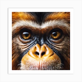 Monkey Face Art Print