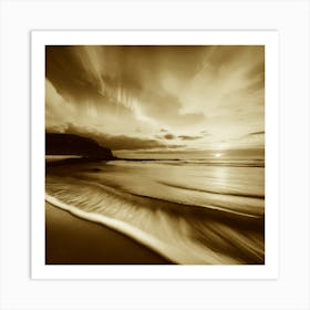 Sunset On The Beach 920 Art Print