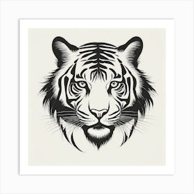 Tiger Head Art Print