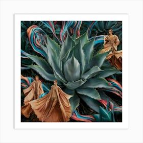 A Stunning Illustration Of An Agave Plant With Hyp Jlaxikrgts6xqnwtspcxmw E1msfgfxrrohfunmyitmoq Art Print