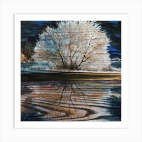 Frosted Tree Art Print