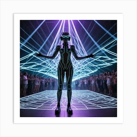 Futuristic Woman 4 Art Print