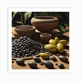 Black Beans 5 Art Print