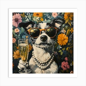 Whimsical Dogs 68 Art Print