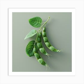 Pea Pods Art Print