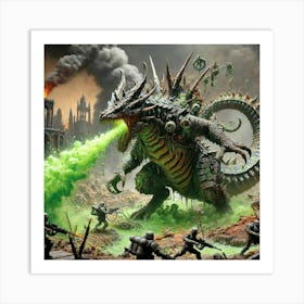 Basiliskus Toxic Scourge Chemical Warfare Iron Commonwealth Art Print