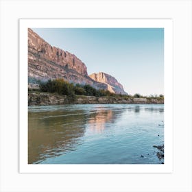 Texas Rio Grande River Square Art Print