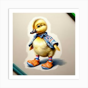 Duck Painting 14 Art Print