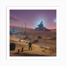 Desert Scene Art Print