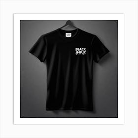 Black And White T - Shirt 1 Art Print