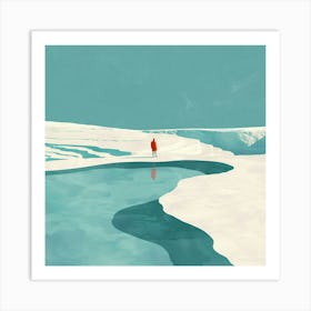 A Pamukkale In Turkey Minimal Illustration 1720349382 3 Art Print