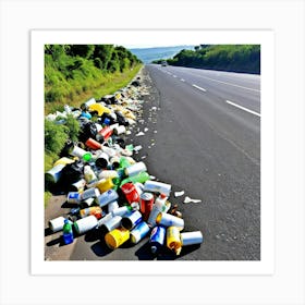 Garbage On The Road 18 Art Print