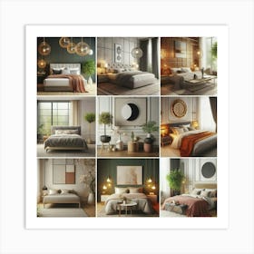 Collage Of Bedroom Images 1 Art Print