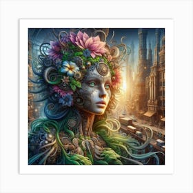 Flower Girl Art Print