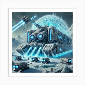 Glacial Fortress Art Print