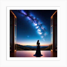 Starry Night Sky Art Print