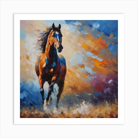 Horse Galloping Art Print