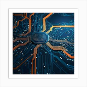 Circuit Board 32 Art Print