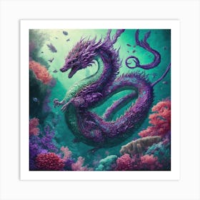 Fluffy Dragon Art Print