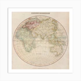 Eastern Hemisphere (1808) Art Print