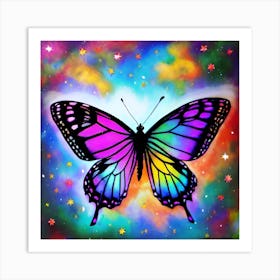 Rainbow Butterfly 18 Art Print