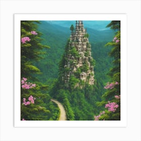 Castle In The Forest Art Print