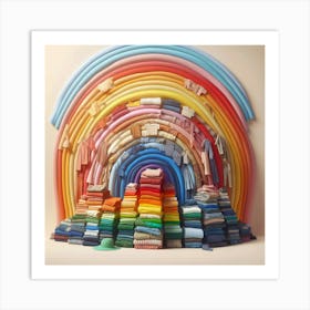 Rainbow Of Clothes 1 Art Print