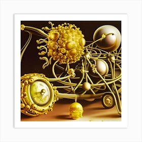 'Golden Clock' Art Print