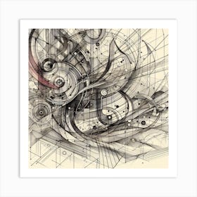 Abstract Drawing Art Print