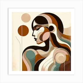 Abstract Woman Art Print