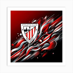 Athletic Club Bilbao Logo Wall Art 12 Art Print