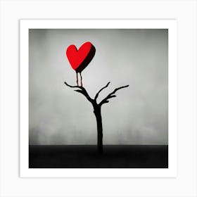 Lonely heart Art Print