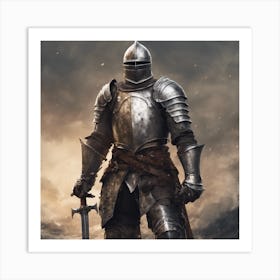 Knight In Armor 1 Art Print