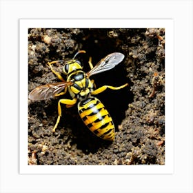 Wasp nature 12 Art Print