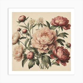 Pink Peonies 2 Art Print